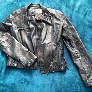 Black Faux Leather Jacket